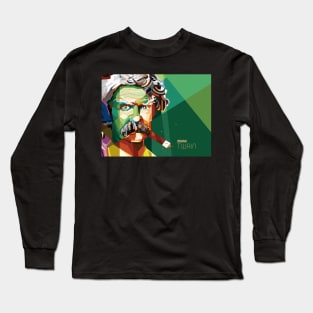 Mark Twain Pop Art Long Sleeve T-Shirt